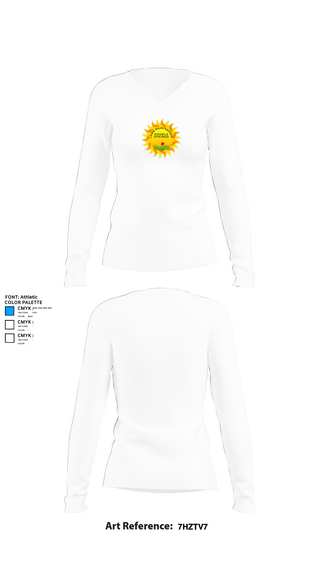 Womens Long Sleeve Vneck Shirt, Double Springs Lawn Maintenance, , Teamtime, Team time, sublimation, custom sports apparel, team uniforms, spirit wear, spiritwear, sports uniforms, custom shirts, team store, custom team store, fundraiser sports, apparel fundraiser