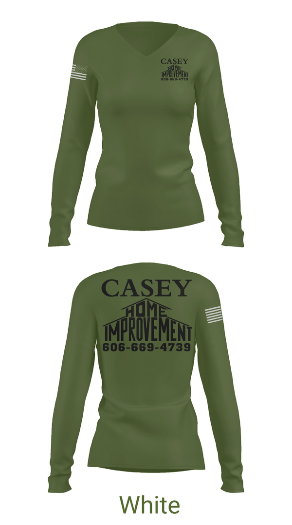 Womens Long Sleeve Vneck Shirt 1, Casey home improvement, , Teamtime, Team time, sublimation, custom sports apparel, team uniforms, spirit wear, spiritwear, sports uniforms, custom shirts, team store, custom team store, fundraiser sports, apparel fundraiser