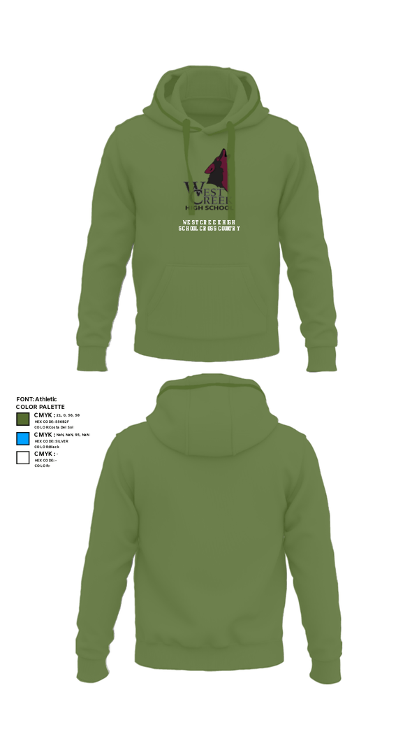 Hoodie, West Creek High School Cross Country, Cross Country, Teamtime, Team time, sublimation, custom sports apparel, team uniforms, spirit wear, spiritwear, sports uniforms, custom shirts, team store, custom team store, fundraiser sports, apparel fundraiser