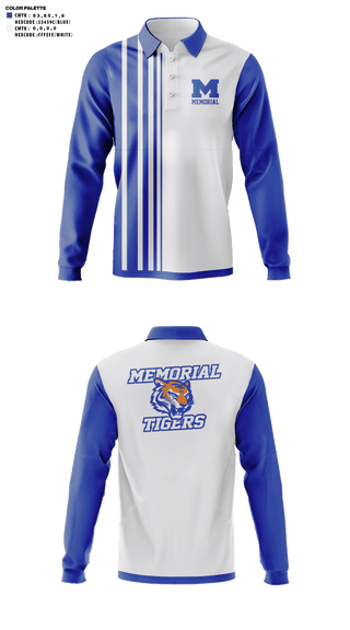 Long Sleeve Performance Polo, Reitz Memorial High School Golf, Golf, Teamtime, Team time, sublimation, custom sports apparel, team uniforms, spirit wear, spiritwear, sports uniforms, custom shirts, team store, custom team store, fundraiser sports, apparel fundraiser