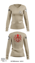 Kraken Defense Group 92519053 Women's Long Sleeve V-neck Shirt - 113