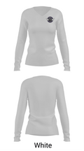 Throckmorton High School Cross Country 29705170 Women's Long Sleeve V-neck Shirt -1 16