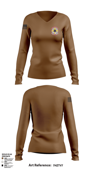 27 SOCES 73777110 Women's Long Sleeve V-neck Shirt - 1
