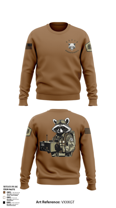 Node 66216 Bandwidth Bandits 75270738 Crew Neck Sweatshirt - 117