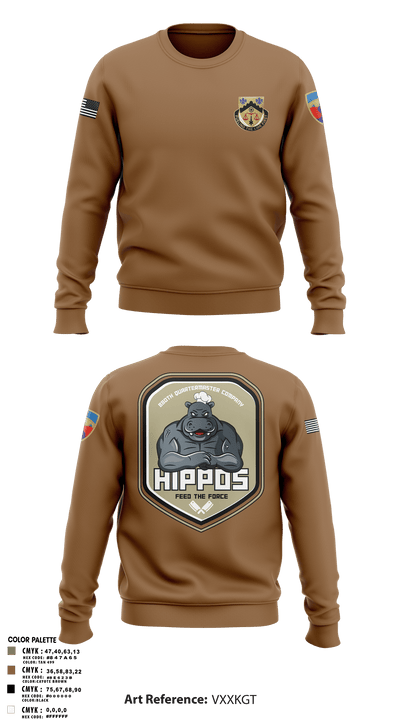 880th Quartermaster Company 80269205 Crew Neck Sweatshirt - 101