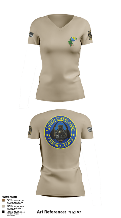 411TH 46316966 Women's Short Sleeve V-neck Shirt - 2