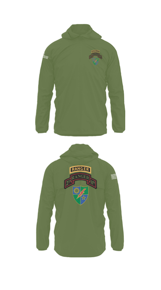 Windbreaker, 2nd Battalion 75th Ranger Regiment, , Teamtime, Team time, sublimation, custom sports apparel, team uniforms, spirit wear, spiritwear, sports uniforms, custom shirts, team store, custom team store, fundraiser sports, apparel fundraiser