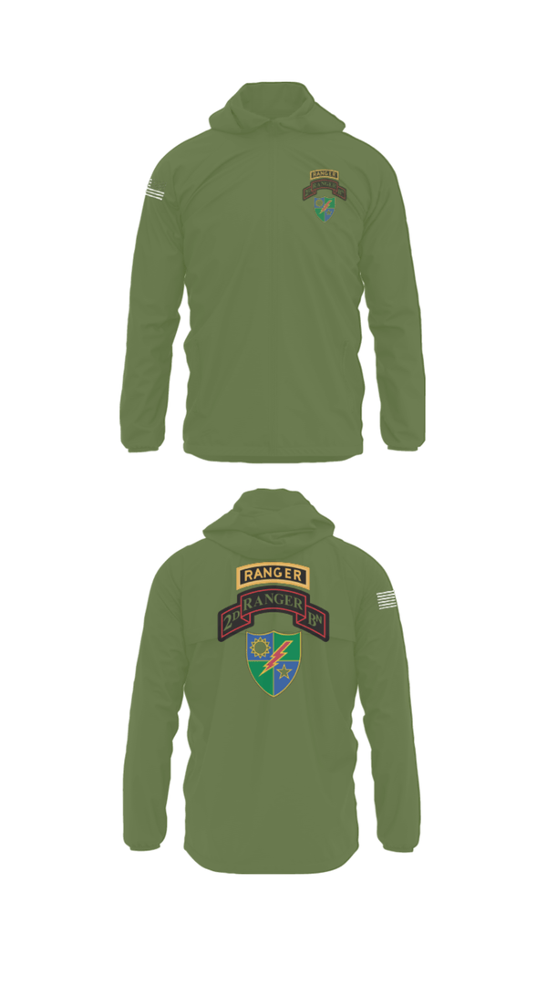 Windbreaker, 2nd Battalion 75th Ranger Regiment, , Teamtime, Team time, sublimation, custom sports apparel, team uniforms, spirit wear, spiritwear, sports uniforms, custom shirts, team store, custom team store, fundraiser sports, apparel fundraiser
