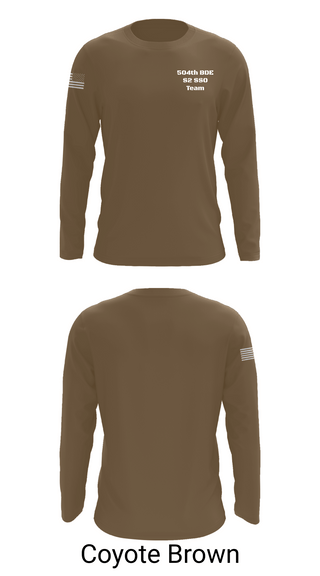 Long Sleeve Performance Shirt, 504th BDE S2 SSO Team, Army, Teamtime, Team time, sublimation, custom sports apparel, team uniforms, spirit wear, spiritwear, sports uniforms, custom shirts, team store, custom team store, fundraiser sports, apparel fundraiser