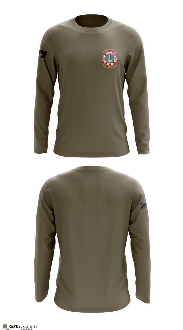 Long Sleeve Performance Shirt, Winchester Bay Fire and Rescue, Fire Department, Teamtime, Team time, sublimation, custom sports apparel, team uniforms, spirit wear, spiritwear, sports uniforms, custom shirts, team store, custom team store, fundraiser sports, apparel fundraiser