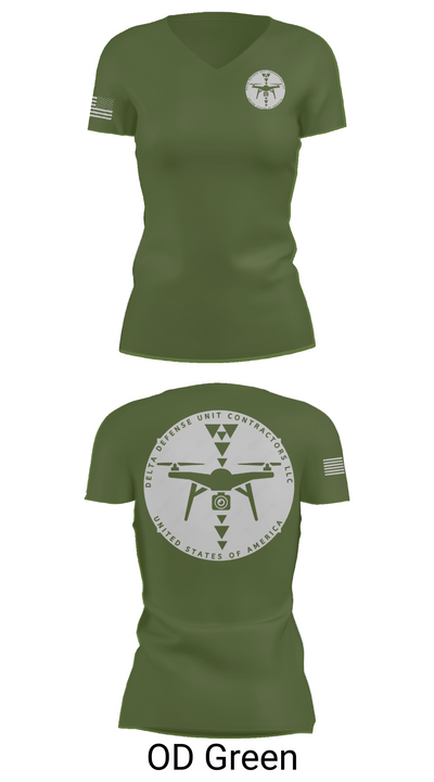 Delta Defense Unit 32292143 Women's Short Sleeve V-neck Shirt - 46