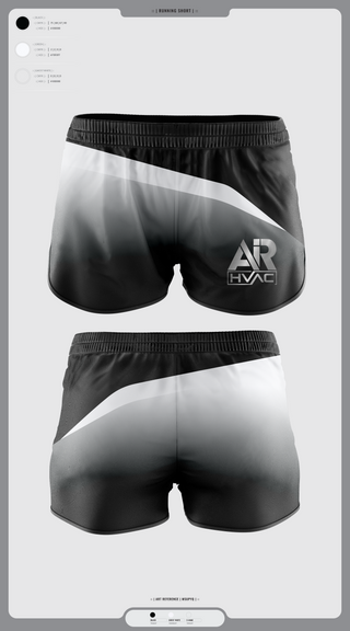 Womens Shorts, AIR HVAC, , Teamtime, Team time, sublimation, custom sports apparel, team uniforms, spirit wear, spiritwear, sports uniforms, custom shirts, team store, custom team store, fundraiser sports, apparel fundraiser