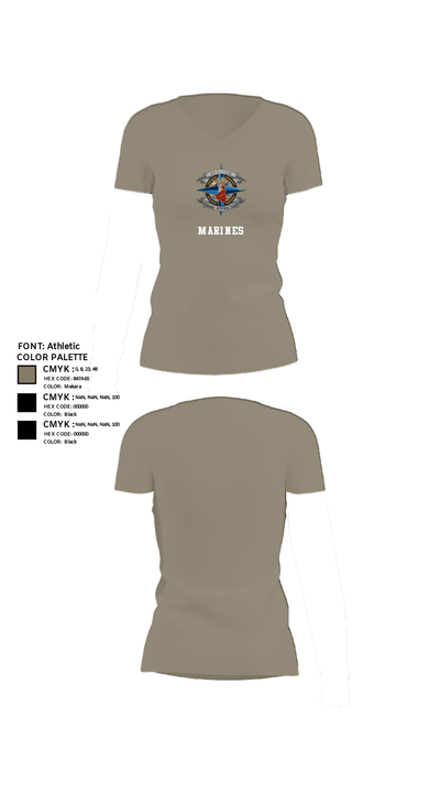LFSP 19431513 Women's Short Sleeve V-neck Shirt - 64
