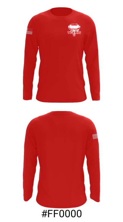 Archer High School Tennis 49257029 Long Sleeve Performance Shirt - 18