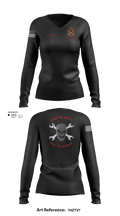 758th SMC 429395 Women's Long Sleeve V-neck Shirt - 7