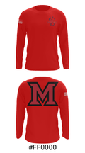 Miami University - Middletown Baseball 52720506 Long Sleeve Performance Shirt - 18