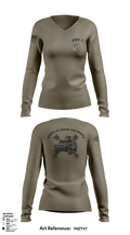 FMS 1, OKARNG 20204603 Women's Long Sleeve V-neck Shirt - 2 (1)