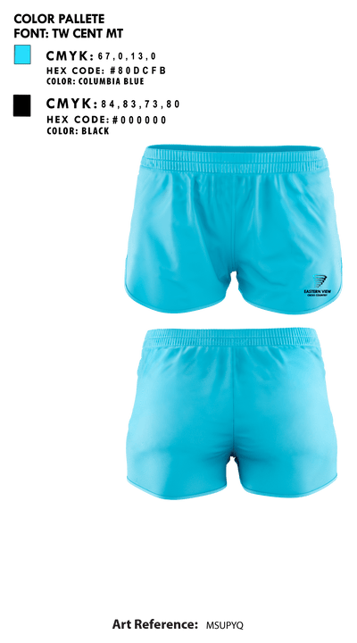 Eastern View High School Cross Country 27582000 Women's Shorts - 1
