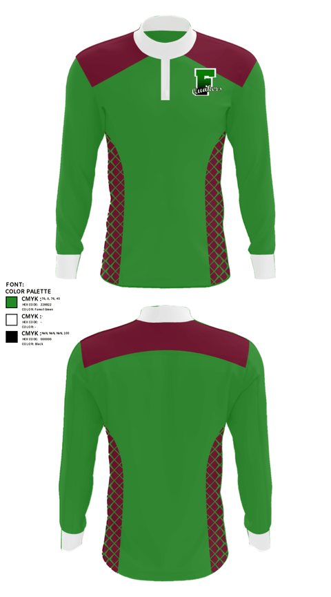 Quarter Zip Jacket, Franklin High School Softball, Softball, Teamtime, Team time, sublimation, custom sports apparel, team uniforms, spirit wear, spiritwear, sports uniforms, custom shirts, team store, custom team store, fundraiser sports, apparel fundraiser