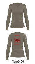 811th EN CO 58008246 Women's Long Sleeve V-neck Shirt - 73