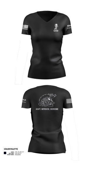 Womens Short Sleeve Vneck Shirt, CSO, Army, Teamtime, Team time, sublimation, custom sports apparel, team uniforms, spirit wear, spiritwear, sports uniforms, custom shirts, team store, custom team store, fundraiser sports, apparel fundraiser