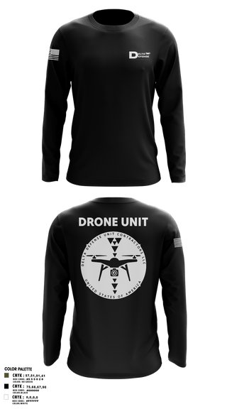 Long Sleeve Performance Shirt, Delta Defense Unit, Police, Teamtime, Team time, sublimation, custom sports apparel, team uniforms, spirit wear, spiritwear, sports uniforms, custom shirts, team store, custom team store, fundraiser sports, apparel fundraiser