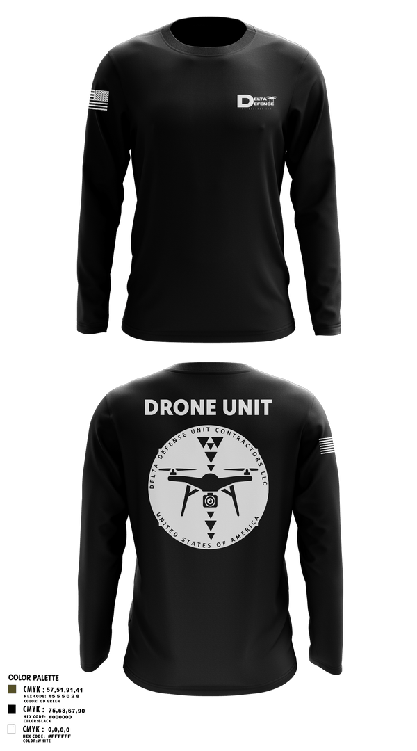 Long Sleeve Performance Shirt, Delta Defense Unit, Police, Teamtime, Team time, sublimation, custom sports apparel, team uniforms, spirit wear, spiritwear, sports uniforms, custom shirts, team store, custom team store, fundraiser sports, apparel fundraiser