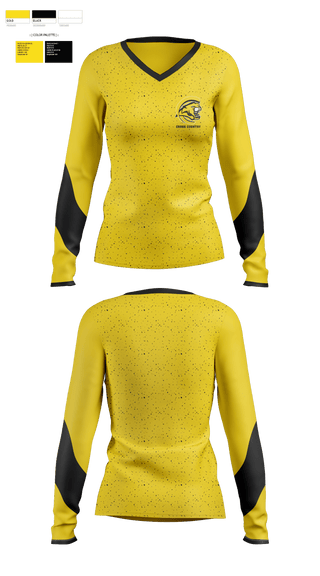 Womens Long Sleeve Vneck Shirt, Mankato East High School Cross Country, Cross Country, Teamtime, Team time, sublimation, custom sports apparel, team uniforms, spirit wear, spiritwear, sports uniforms, custom shirts, team store, custom team store, fundraiser sports, apparel fundraiser