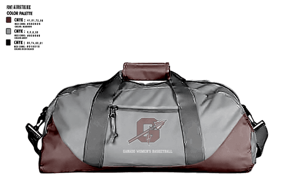 Duffle Bag, Ganado High School Basketball, Women's Basketball, Teamtime, Team time, sublimation, custom sports apparel, team uniforms, spirit wear, spiritwear, sports uniforms, custom shirts, team store, custom team store, fundraiser sports, apparel fundraiser