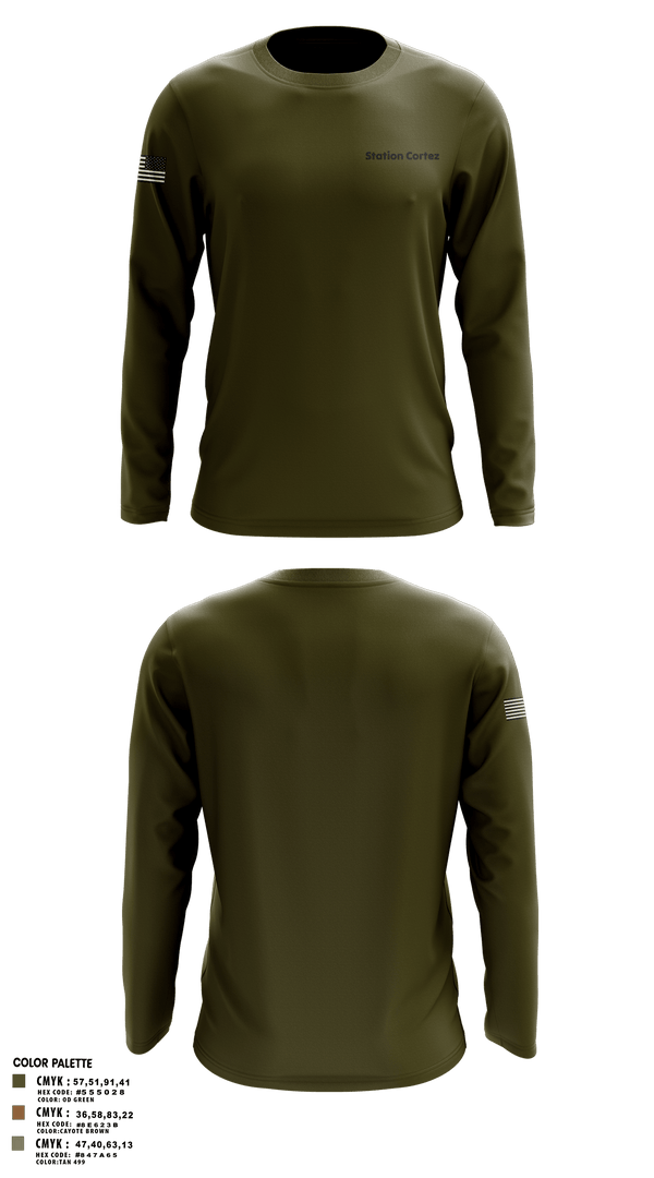 Long Sleeve Performance Polo, Station Cortez, Coast Guard, Teamtime, Team time, sublimation, custom sports apparel, team uniforms, spirit wear, spiritwear, sports uniforms, custom shirts, team store, custom team store, fundraiser sports, apparel fundraiser