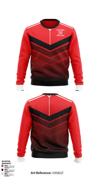 Crew Neck Sweatshirt, Maysville R-1 School District Wrestling, Wrestling, Teamtime, Team time, sublimation, custom sports apparel, team uniforms, spirit wear, spiritwear, sports uniforms, custom shirts, team store, custom team store, fundraiser sports, apparel fundraiser