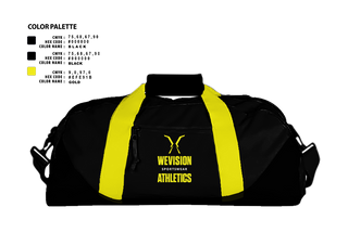 Duffle Bag, Wevision Athletics, Men's Basketball, Teamtime, Team time, sublimation, custom sports apparel, team uniforms, spirit wear, spiritwear, sports uniforms, custom shirts, team store, custom team store, fundraiser sports, apparel fundraiser
