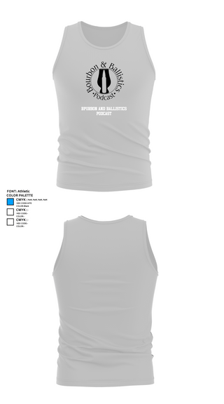 Tank Top, Bpurbon and Ballistics Podcast, , Teamtime, Team time, sublimation, custom sports apparel, team uniforms, spirit wear, spiritwear, sports uniforms, custom shirts, team store, custom team store, fundraiser sports, apparel fundraiser