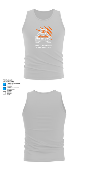 Tank Top, Smokey Road Middle School Basketball, Women's Basketball, Teamtime, Team time, sublimation, custom sports apparel, team uniforms, spirit wear, spiritwear, sports uniforms, custom shirts, team store, custom team store, fundraiser sports, apparel fundraiser