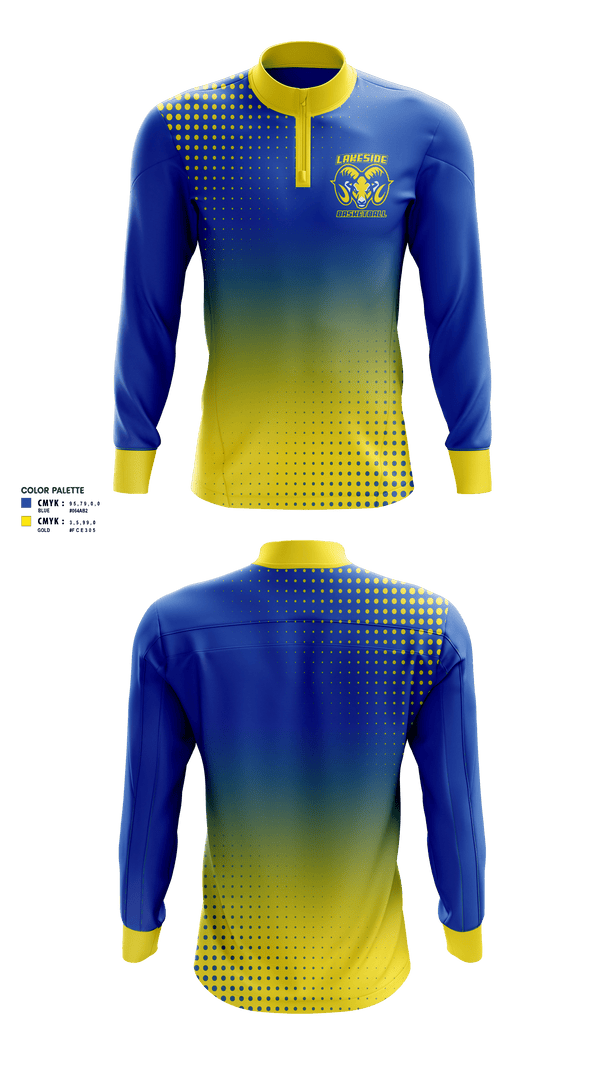 Quarter Zip Jacket, Lakeside High School Basketball, Women's Basketball, Teamtime, Team time, sublimation, custom sports apparel, team uniforms, spirit wear, spiritwear, sports uniforms, custom shirts, team store, custom team store, fundraiser sports, apparel fundraiser