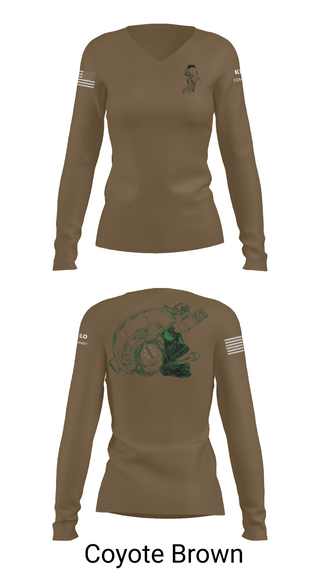 Womens Long Sleeve Vneck Shirt, CSO, Army, Teamtime, Team time, sublimation, custom sports apparel, team uniforms, spirit wear, spiritwear, sports uniforms, custom shirts, team store, custom team store, fundraiser sports, apparel fundraiser