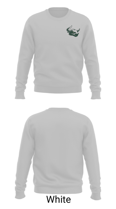 New Milford Bulls Football And Cheerleading 19489077 Crew Neck Sweatshirt - 2