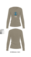 718 CES 21682308 Women's Long Sleeve V-neck Shirt - 62