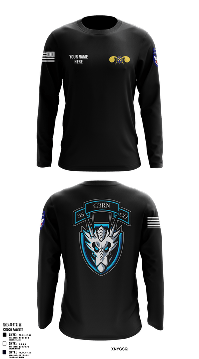 112th CRD95th CBRN Co 64456189 Long Sleeve Performance Shirt - 41