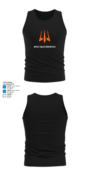 Tank Top, Apple Valley Sun Devils, Golf, Teamtime, Team time, sublimation, custom sports apparel, team uniforms, spirit wear, spiritwear, sports uniforms, custom shirts, team store, custom team store, fundraiser sports, apparel fundraiser