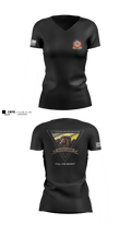 127th ASB WORKHORSE 79378829 Women's Short Sleeve V-neck Shirt - 3