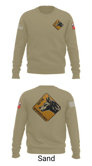Crew Neck Sweatshirt, 317th support maintenance company, Army, Teamtime, Team time, sublimation, custom sports apparel, team uniforms, spirit wear, spiritwear, sports uniforms, custom shirts, team store, custom team store, fundraiser sports, apparel fundraiser