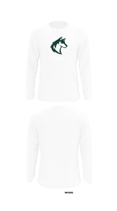 Hope Christian High School Cross Country 81159101 Long Sleeve Performance Shirt - 8