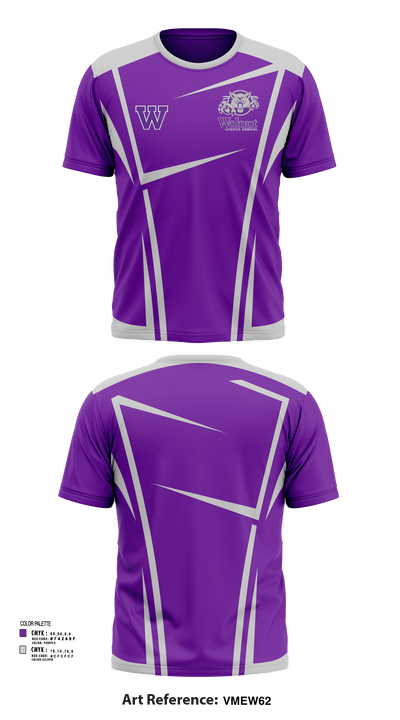 Walnut Middle School 47945312 Short Sleeve Performance Shirt - 116