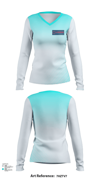 Alex Loewen 1512725 Women's Long Sleeve V-neck Shirt - 116