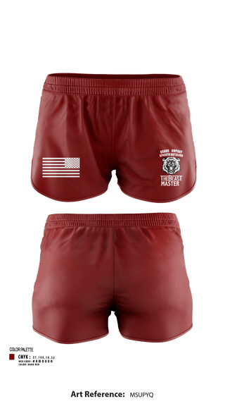 Ranger Panties, Bravo Company, Army, Teamtime, Team time, sublimation, custom sports apparel, team uniforms, spirit wear, spiritwear, sports uniforms, custom shirts, team store, custom team store, fundraiser sports, apparel fundraiser