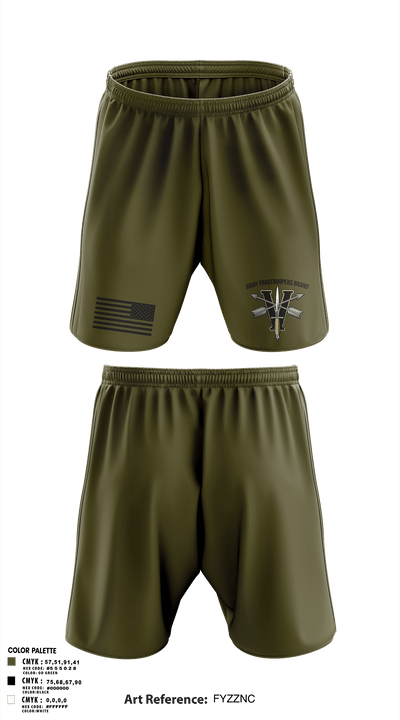 Army Paratroopers Brand 37427971 Athletic Shorts With Pockets - 1