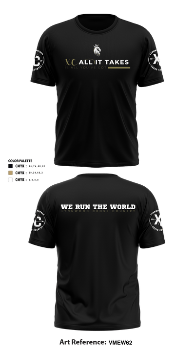 Lynnwood Cross Country 69323308 Short Sleeve Performance Shirt - 46