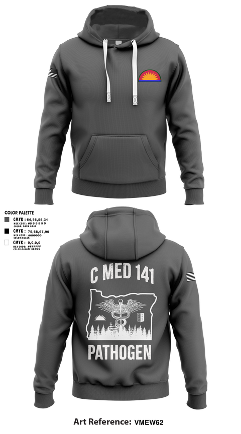 Hoodie, C Med, National Guard, Teamtime, Team time, sublimation, custom sports apparel, team uniforms, spirit wear, spiritwear, sports uniforms, custom shirts, team store, custom team store, fundraiser sports, apparel fundraiser