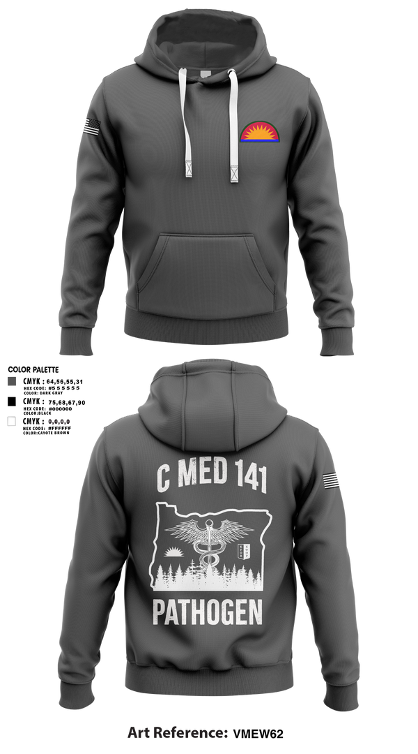 Hoodie, C Med, National Guard, Teamtime, Team time, sublimation, custom sports apparel, team uniforms, spirit wear, spiritwear, sports uniforms, custom shirts, team store, custom team store, fundraiser sports, apparel fundraiser
